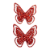 Borboleta 3D EVA Vermelha 10Un - Artes Rufino - Imagem 1