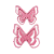 Borboleta 3D EVA Rosa 10Un - Artes Rufino - Imagem 1