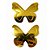 Borboleta 3D Metalizada Dourada 10Un - Artes Rufino - Imagem 1