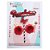 Topo de Bolo Floral Vermelho - Artes Rufino - Imagem 1