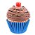 Forma Cupcake Impermeável Azul Royal 45un - Regina - Imagem 2