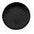 Prato Ref Preto Borda Prata 6 Unidades 26cm - Imagem 1