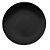 Prato Refeição Preto Borda Prata 19cm 6un - Silver Plastic - Imagem 1