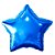 Balão Metalizado 18P Estrela Azul - Br Festas - Imagem 1
