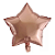 Balão Metalizado Estrela Rose Gold 19P - Br Festas - Imagem 1