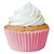 Forminha Mini Cupcake Impermeavel Rosa Bb 45Un - Imagem 1