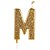 Vela Letra Gliter Dourada M - Imagem 1