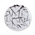 Prato Sobremesa Branco com Prata 19cm  6un - Silver Plastic - Imagem 1