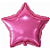 Balão Metalizado Estrela Rosa Claro Bebê 18P - Br Festas - Imagem 1