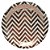 Prato Papel Chevron Bronze | 10 Unidades - Imagem 1