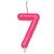 Vela Neon Rosa Número 7 - Imagem 1