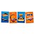 Quadros Decorativos Hot Wheels 4un - Festcolor - Imagem 1