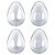 Caixa de Páscoa Casca de Ovo em Acrílico Liso P 100gr S/Colher - Kit 4 Ovos (8 Metades) - Imagem 1