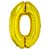 Balão Metalizado Dourado N0 34Pol Silver - Imagem 1