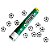 Lança Confete Futebol 30cm - Silver Plastic - Imagem 1