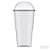 Copo Crystal Bello com Tampa de Bolha 300ml  20un - Plastilânia - Imagem 1