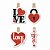 Micro Prendedor I Love U - Grintoy - Imagem 1
