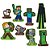 Decoração de Mesa Minecraft 8Un - Festcolor - Imagem 1