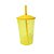 Copo Fest Com Tampa Amarelo 400ml - Lsc Toys - Imagem 1