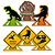 Decoração Mesa Dinossauro 6Un - Regina - Imagem 1
