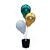 Cachepot 3 Hastes Preto - Grintoy - Imagem 1