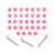 Kit carimbo Letras Rosa - Blue Star - Imagem 1