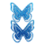 Borboleta 3D EVA Azul 10un - Artes Rufino - Imagem 1