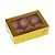 Caixa Laminada Ouro Com Visor 6 Doces Desmontadas 10un - Ideia Embalagens - Imagem 1