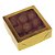 Caixa Laminada Ouro Com Visor 9 Doces Desmontadas - Ideia Embalagens - Imagem 1