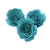 Topo de Bolo Rosas P Tiffany 3un - Amora - Imagem 1