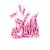 Mini Pregador Rosa 2,5cm 50un - Art Lille - Imagem 1