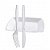 Kit Gourmet Churrasco Square Branco 10un - Plastilânia - Imagem 1