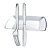 Kit Gourmet Churrasco Square Cristal 10un - Plastilânia - Imagem 1