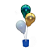 Cachepot 3 Hastes Azul - Grintoy - Imagem 1