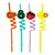 Canudo Divertido Espiral Frutas - Silver - Imagem 1