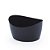 Mini Cachepot Oval Preto - Oldaniplast - Imagem 1