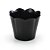 Cachepot Flor Preto - Oldaniplast - Imagem 1