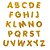 Letra Eva Dourado O - Fábrica de Letras - Imagem 1