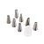 Kit Confeitaria Bicos/Adaptador 8 Peças - Silver - Imagem 2