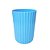 Vaso Decorativo Canelado Azul Bebê - Tasil - Imagem 1