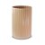 Vaso Decorativo Canelado Noz Moscada - Tasil - Imagem 1