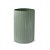 Vaso Decorativo Canelado Verde Eucalipto - Tasil - Imagem 1