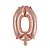 Balão Metalizado 16P Rose Gold Número 0 - Br Festas - Imagem 1
