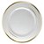 Prato Sobremesa Borda Dourada 15cm 6un - Silver - Imagem 1
