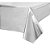 Toalha Mesa Metalizada Prata 137x183cm - Silver - Imagem 1