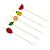 Palito Bambu Frutas Diversas 12cm 20un - Silver - Imagem 1