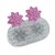 Molde de Silicone Par de Flor Revna 697 - Flexarte - Imagem 1