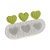 Molde de Silicone Trio de Corações Green 1042 - Flexarte - Imagem 1