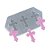 Molde de Silicone Trio de Mini Cruzes 497 - Flexarte - Imagem 1