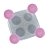 Molde de Silicone Quarteto de Bolinhas 72 - Flexarte - Imagem 1